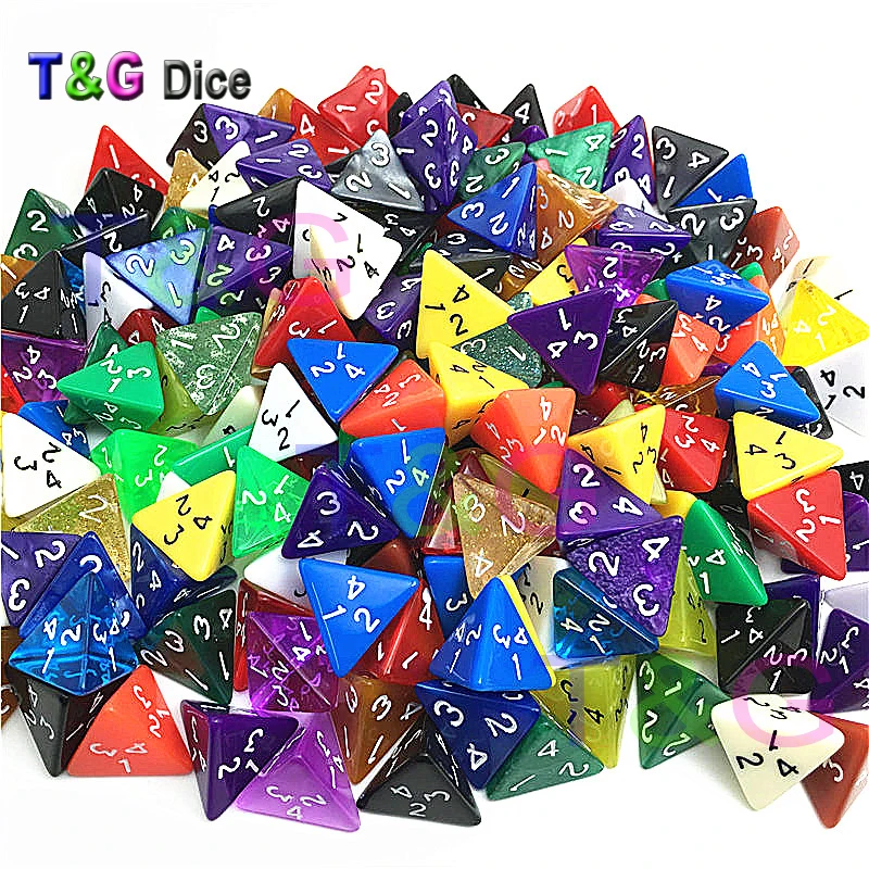 HOT SELL 4 sided D4 dice for board game card and other s accessories