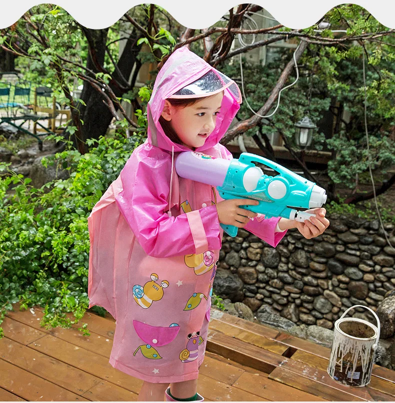 Плащ-дождевик с школьными сумками для школьников; крутой детский дождевик; куртка с карманами от дождя; водонепроницаемый дождевик; детский плащ