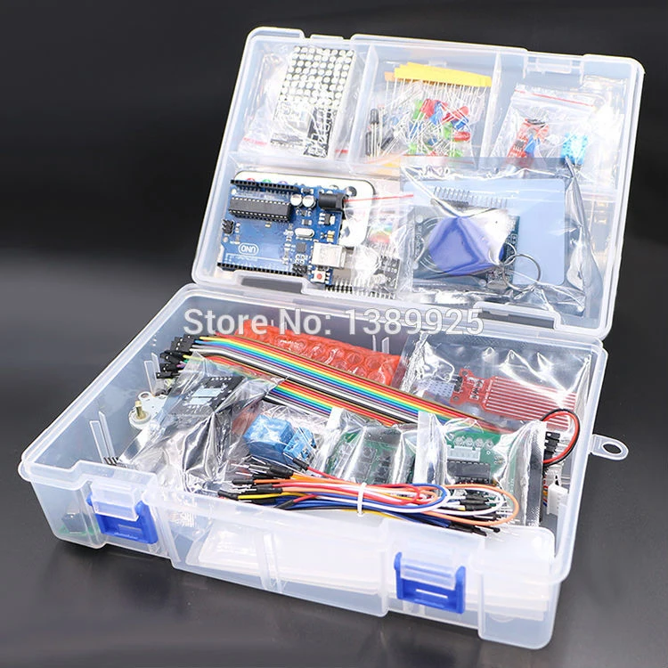 with Retail Box RFID Starter Kit for Arduino UNO R3 Upgraded version Learning Suite Wholesale Free Shipping 1 set