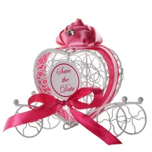 1pc novas caixas de doces transporte romântico doces caixa de chocolate festa de casamento favores jun23 profissional preço de fábrica transporte da gota