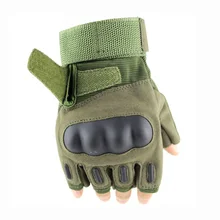 Тактические перчатки на полпальца, для спорта на открытом воздухе, для езды на велосипеде, для военной стрельбы, мужские Противоскользящие Жесткие защитные перчатки