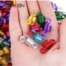 Plussign 10-20 шт плетение волос бисер алюминиевые волосы кольца для косичек Diy несколько форм для женщин леди волосы принадлежности для плетения