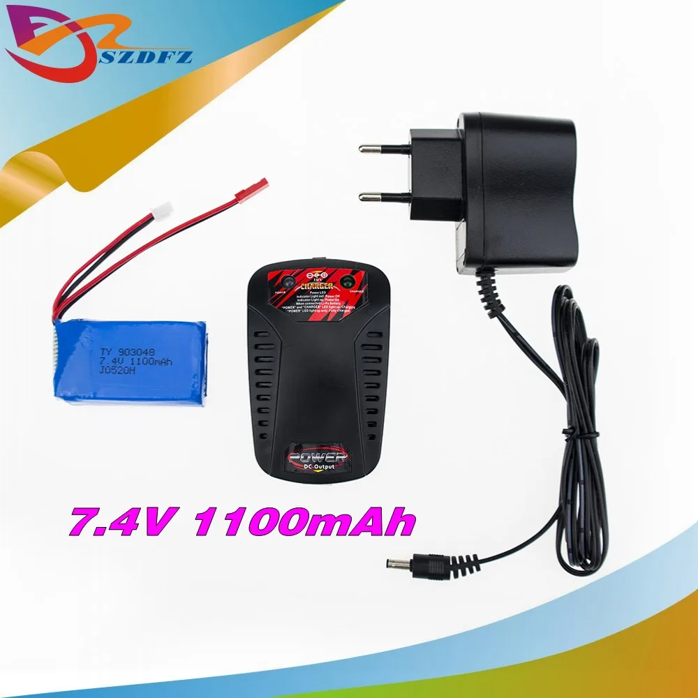 7 4 в 1100 мАч батарея и баланс зарядное устройство Wltoys a949 A959 a969 A979 k929 LiPo JST вилка