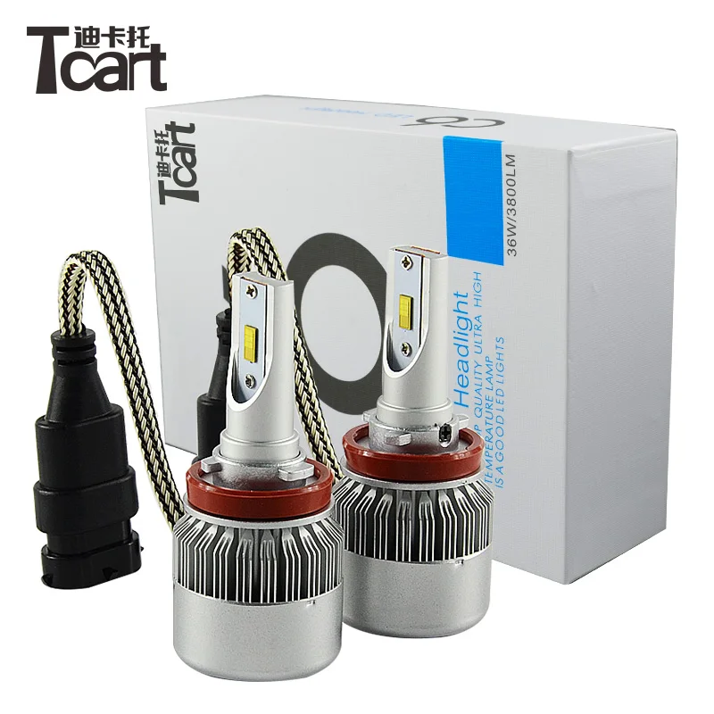 Tcart для Mercedes w211 H11 D2 светодиодные фары Mitsubishi lancer 9012 9005 9006 BMW X3 X5 peugeot 307 H7