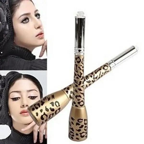 Шарм Leopard двойного назначения Водонепроницаемый Подводка для глаз Liquid Eye Liner Pencil Pen Стильный распродажа