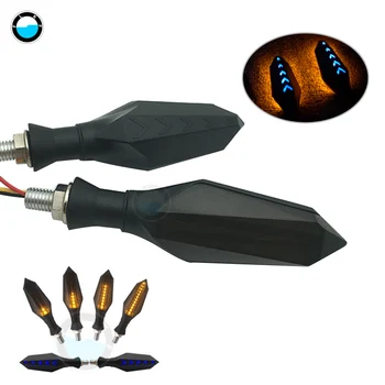

Motorcycle flowing water flicker Double-Sided Warning Lights Motorcycle Led Turn Signal Flasher with back arrow light effect.