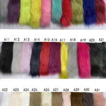 Хорошее качество ворс 3-3,5 см плюшевая ткань имитация лисьего меха ткань, одежда обувь мешок материал, 180 см х 45 см(половина ярда)/шт