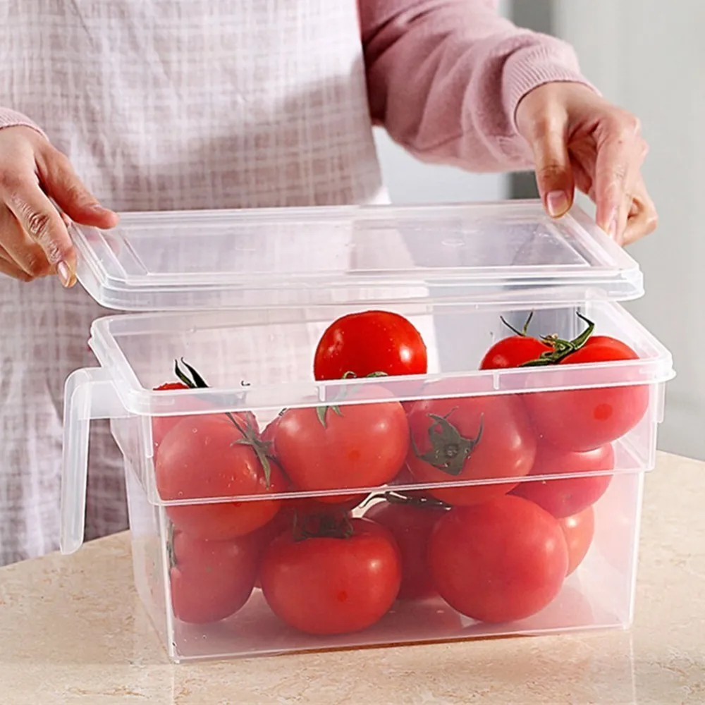 BPA кухня прозрачная коробка для хранения зерна бобы пищевой контейнер Органайзер коробки для хранения двухслойный Многофункциональный