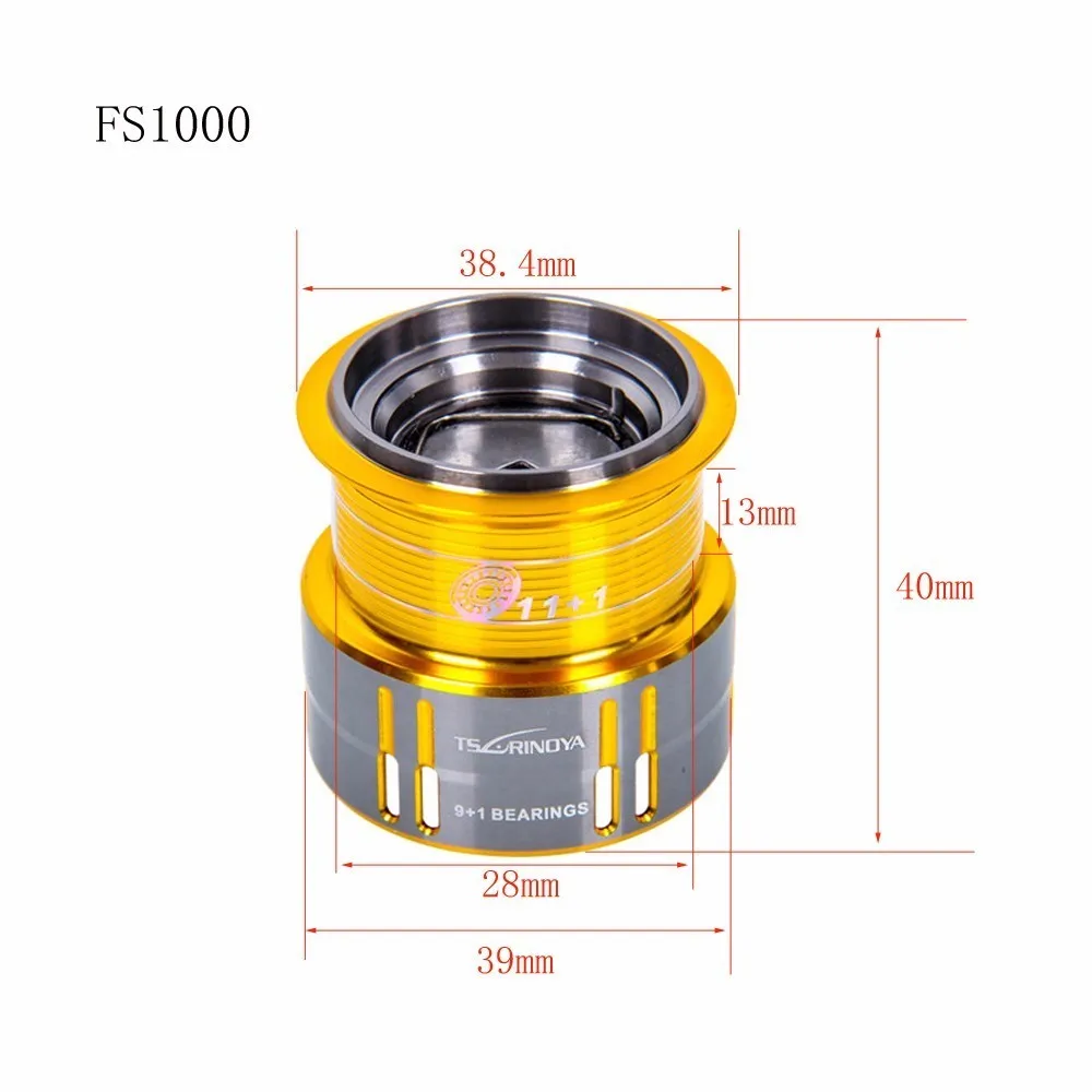 Tsurinoya FS 800 1000 2000 Ultra Light Spool Carp Fishing Spinning Reel Surfing Bait Freshwater Saltwater Spinning Fishing Reels