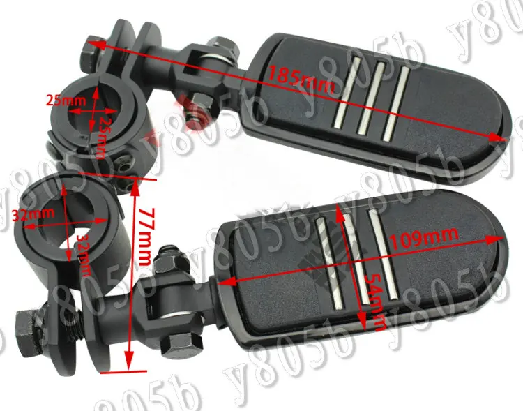 Черные мотоциклетные защитные подножки для Honda Rebel CMX 250 CA125 Gold Wing GL 1500 1800 25 мм-35 мм |