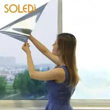 Зеркала, стекло пленка Солнечный свет затенение 0,088(мм) 0,5X100 см Строительная пленка стены Художественная изоляция
