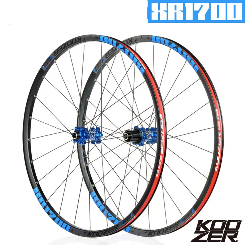 KOOZER XR1700 MTB 72 кликов DT спицы 24 Отверстия 6 коготь горный велосипед 4 подшипника колесная 26 27,5 дюймов QR Thru-axis велосипедные колеса