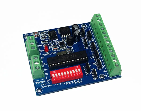 

RGBW 8 Channel DMX Controller 2 Group RGBW 8CH Decoder for LED Strip Light