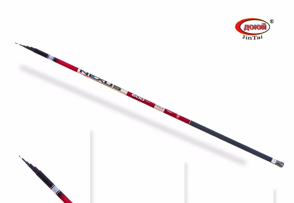 632B-1030 NEXUS POLE CARBON IM8 Строй быстрый. Тест не указан(примерно C.W. 10-30 гр). Длина: 4,0м / 5,0м / 6,0м / 7,0м Удочка ДОЮЙ JinTai телескопическая. Fast. Маховая
