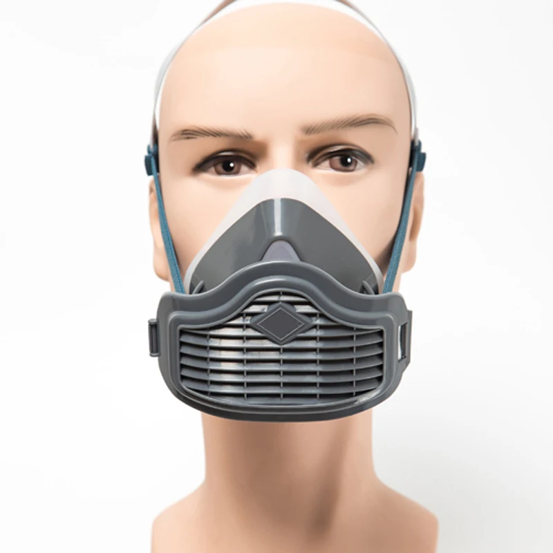 

Gas Mmask Silicone Anti-dust Respirator Filter Paint Spraying Cartridge Chemical Mask Facepiece Painting Anti Pollution