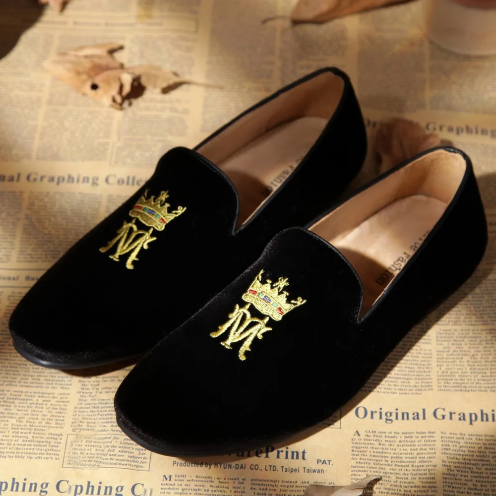 black velvet loafers mens