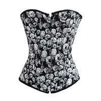 Plus Size Skull Vintage Style Sexy Overbust Corset 1
