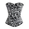 bustiers & corsets skull lingerie plus size burlesque costumes fashion vintage style Sexy corset overbust plus size black 6XL ► Photo 2/3