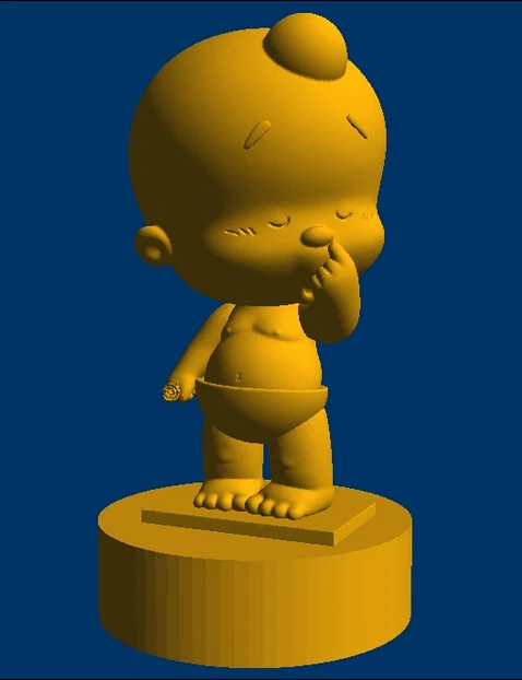 3D модель STL CNC компьютерная резьба рельефная скульптура мультяшная фигура Henry bigg |