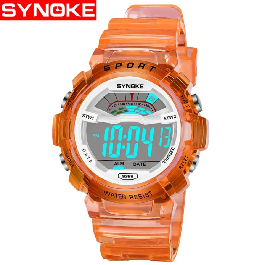 

New Kids Watch LED Digital Wrist Watches for Boy Girl saat Calendar 30M Water Resistant Alarm Children Stopwatch Gift 9388