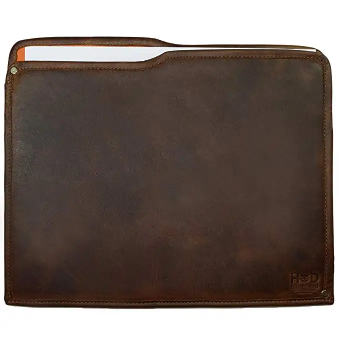 

Rustic Leather Manila Folder Document Holder Office Work Essentials Handmade attractive full grain leather