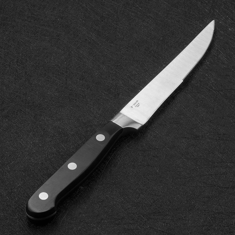 3pcs Serrated Steak Knives Stainless Steel Cutlery Table Dinner Knife