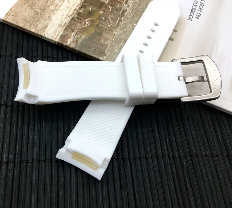 Ремешок силиконовый для наручных часов 23 мм|silicone rubber watchband|rubber watchbandbelt for watch |