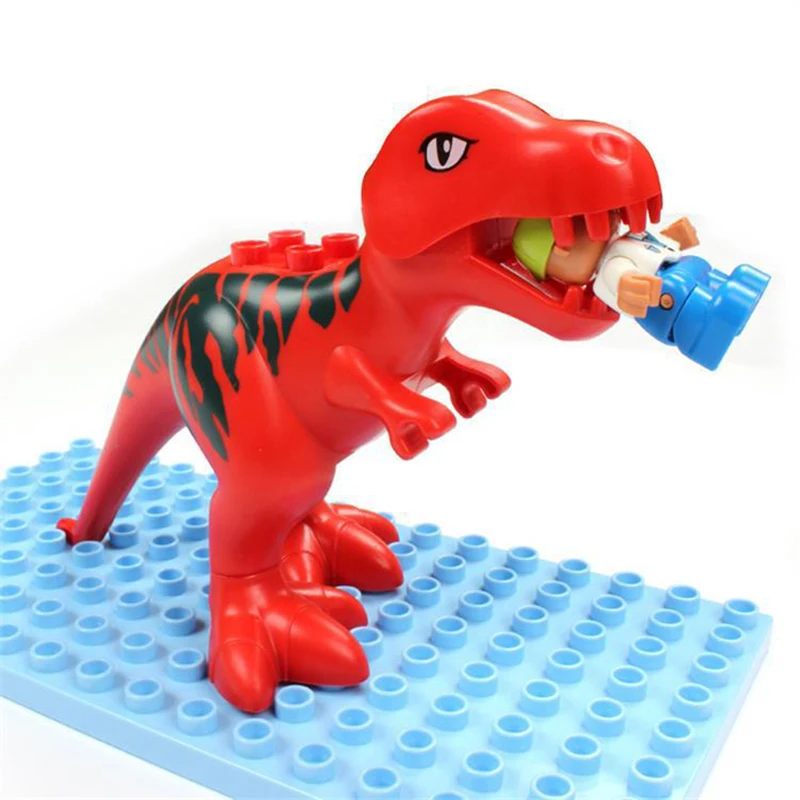 Animal Model Figures Big Building Block Sets Elephant Monkey Dinosaur Horse Kids educational Toys Compatible LegoING For Children Christmas Gifts  (1)