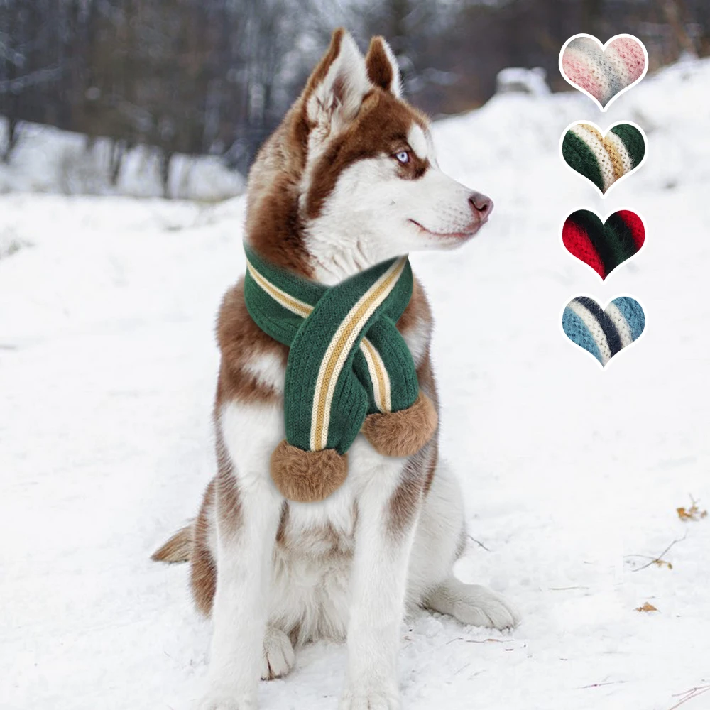 

Puppy Dog Cat Scarf Collar Soft Bowtie Neck Scarf For Small Medium Large Dogs Warm Pet Accessories Neckerchief Cachorro Perro
