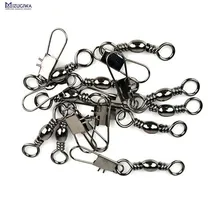 100 шт. Вертлюги Из Нержавеющей Стали замковое соединение рыболовные крючки снасть зима рыболовное крюковое приспособление соединитель медный поворотный 2#3#4