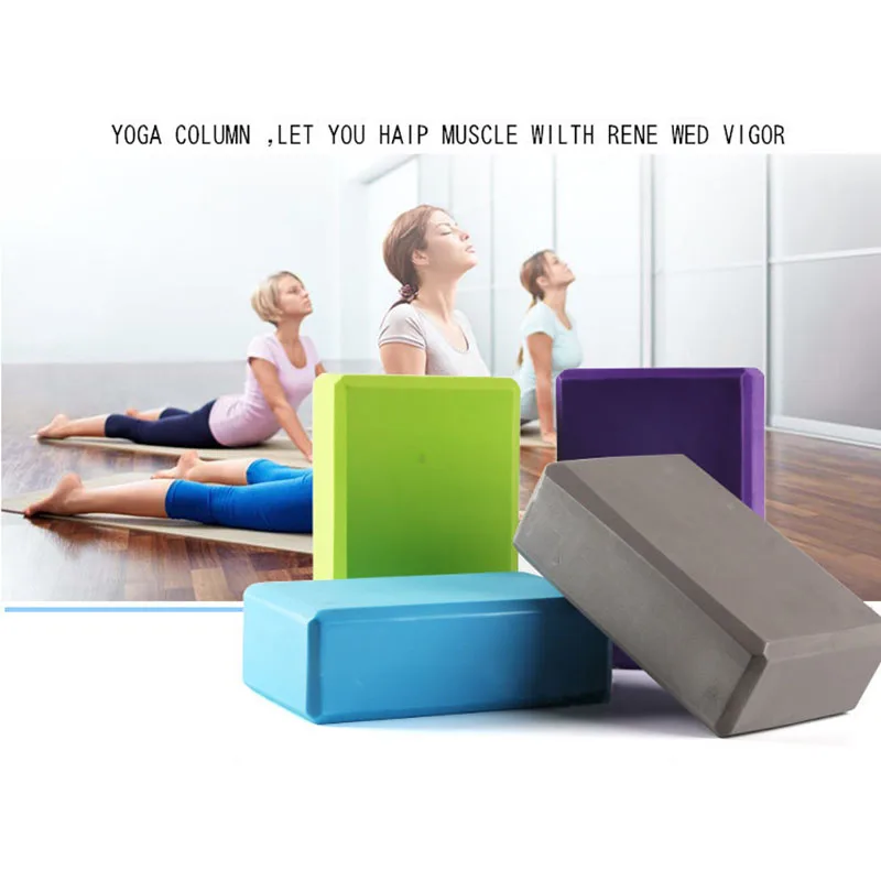 

1 pc Random Color EVA Foam Anti-retracting Yoga Block Exercise Assisted Brick Pillow Home Gym Fitness Body Building Tools