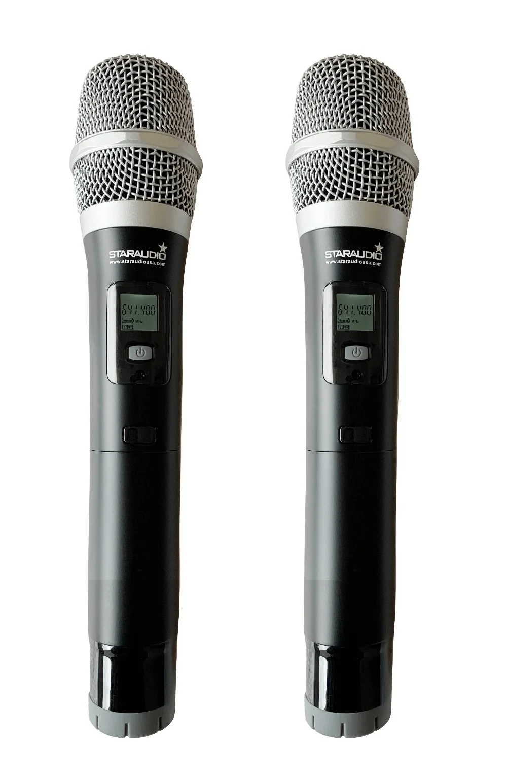 2ch uhf wirel handheld mic set 