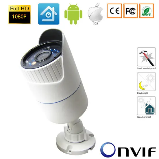

1080P IP Camera Network P2P Onvif Outdoor/Indoor Security Waterproof 2.0MP IP Camera Night Vision-xmeye