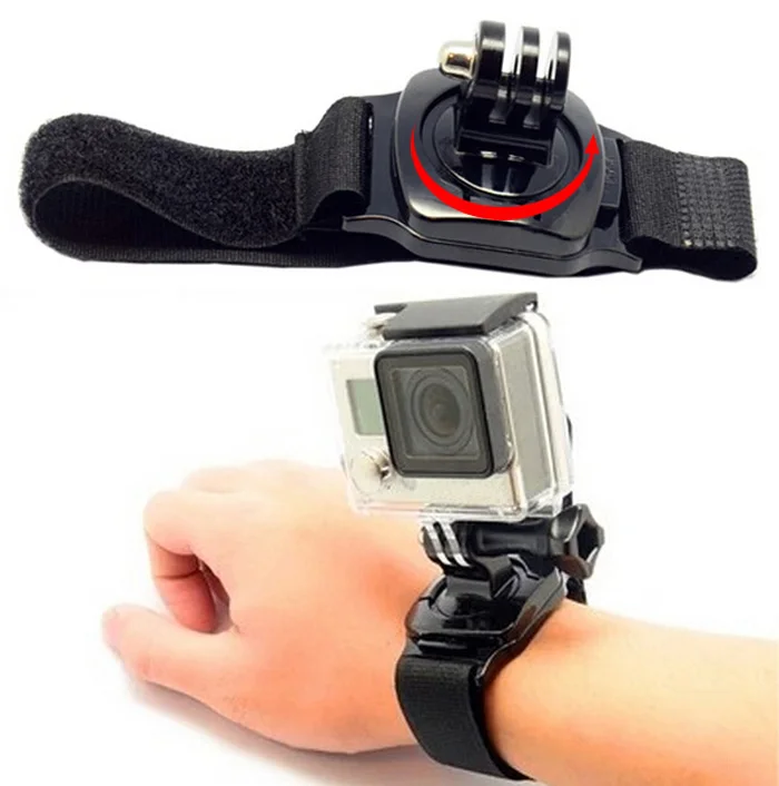 Ремешок на запястье SOONSUN с вращением 360 градусов для GoPro Hero 7 6 5 4 3 + SJCAM Xiaomi Yi Go Pro