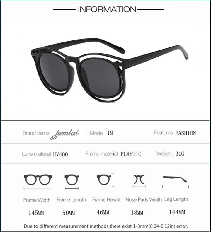 jumlai Luxury Vintage Round Sunglasses Women Brand Designer 2018 Individuality Sunglasses Sun Glasses For Women Female Ladies Mirror  (4)