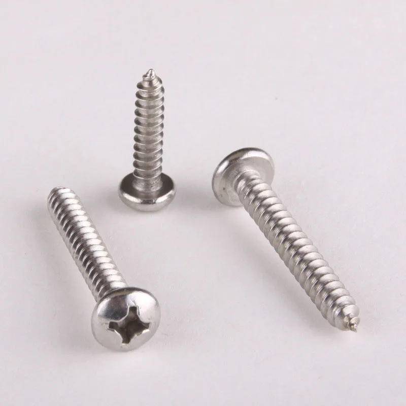 5PCS 0047 Authentic Stainless Steel 304 Round Head Self Tapping Screws