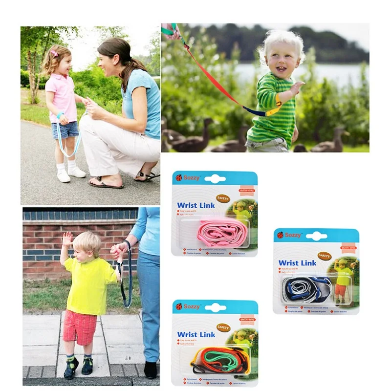 

Sozzy Baby Wrist Link Safe Belt Child Safety Wristband Anti Lost Rope Safety Traction Rope Suit 6 Month-4 Year Toddler Belt Mom