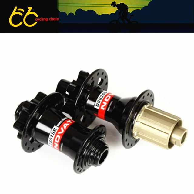 Cheap Novatec D881 D882 MTB bike hubs, FR AM mountain bike disc hubs, 15 mm rear hub front 12 x142 barrel shaft hub 32 holes