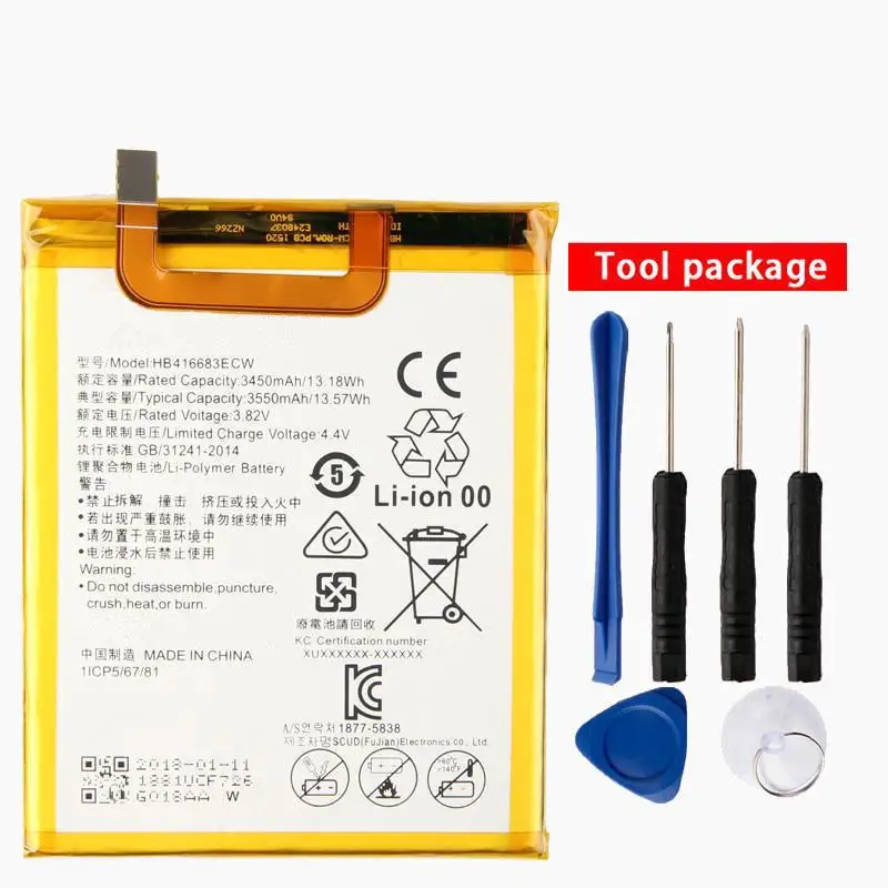 

Original 3450mAh HB416683ECW Li-ion phone battery For Huawei Nexus 6P H1512 H1511