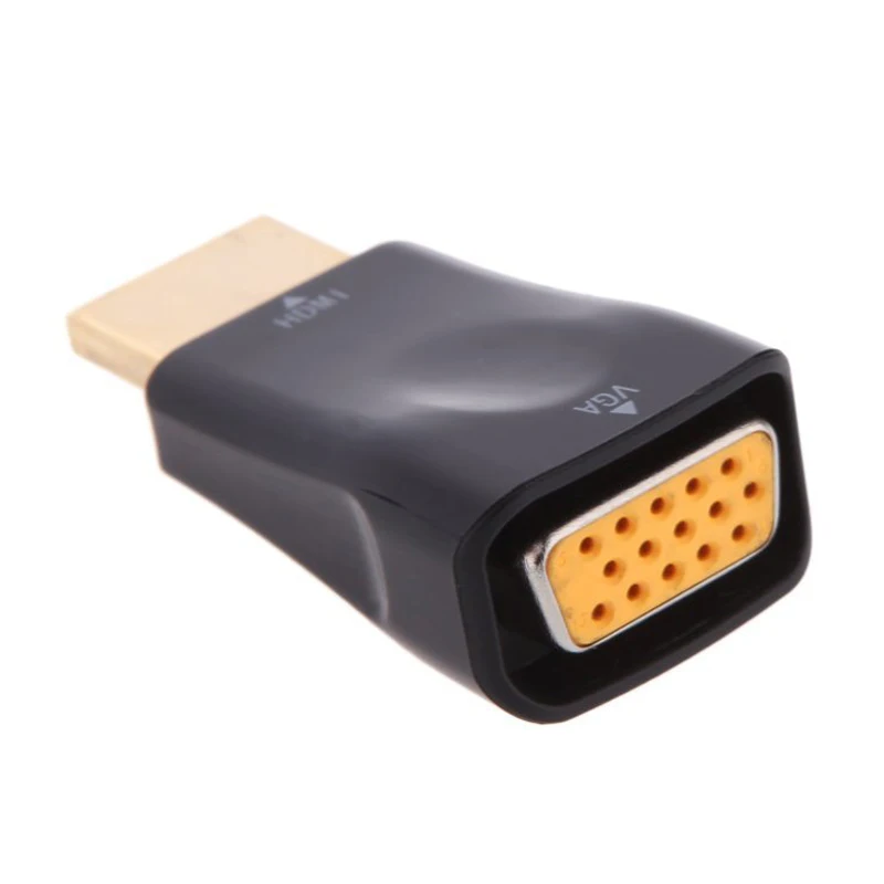  Portatile Ad Alta Definizione (Hd) hdmi Maschio a Vga Femmina Video Adattatore Del Convertitore per