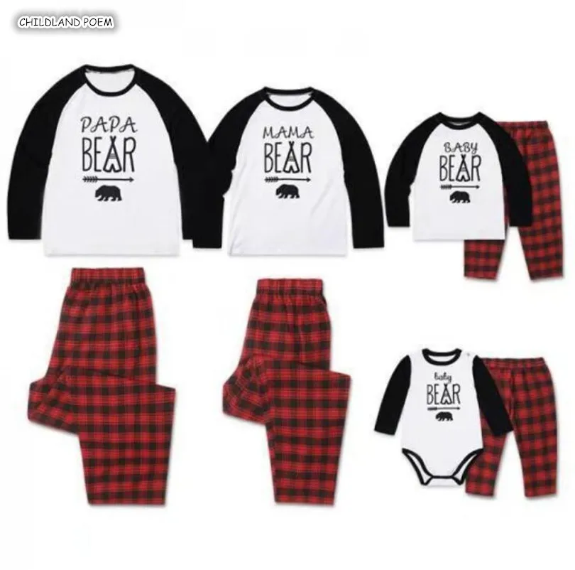 

Family Matching Clothes Christmas Pajamas Mother Daughter Father Son Kids Baby Nightwear Pyjamas Mommy And Me Sleepwear Clothes