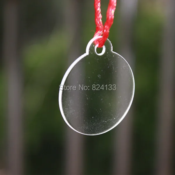 acrylic round tag