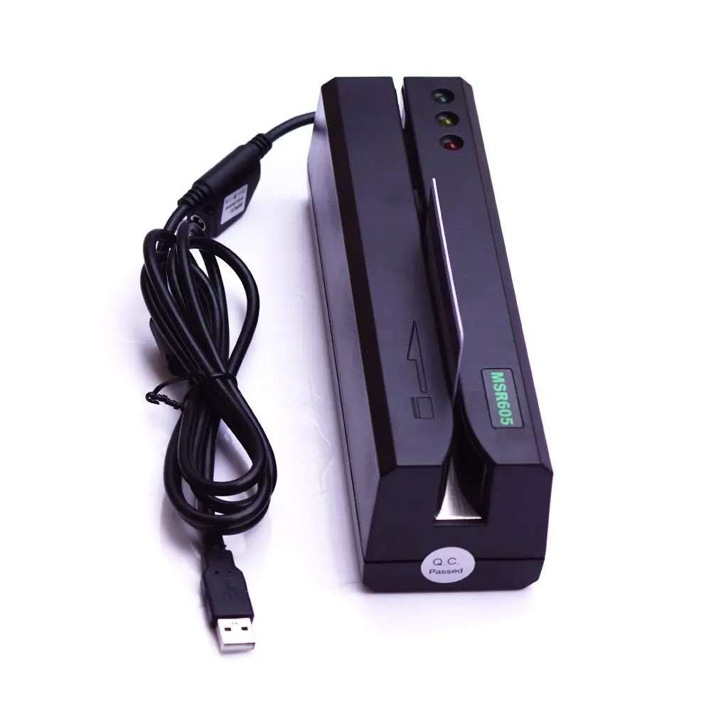 

Factory Direcctly Sale MSR605 Card Reader Writer Encoder For Hi&Lo Co Track 1, 2 & 3 with power adaptor