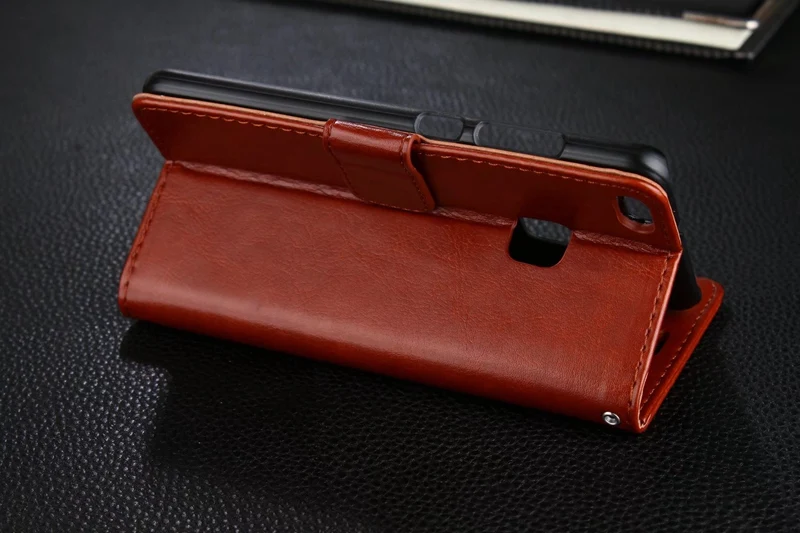 Роскошный чехол для Huawei P10 Lite откидной кошелек Leder задняя крышка ультра тонкая