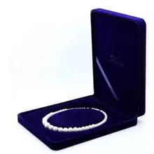 Овальный ядро бархат свежий жемчуг футляр для колье Чехол Шкатулка для ювелирных изделий коробки для хранения подарков ювелирных изделий для переноски 24x19x4 см 20 шт./лот