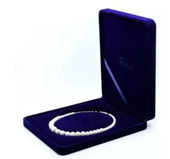 

Oval Core Velvet Fresh Pearl Necklace Box Case Jewelry Packaging Box Storage Gift Boxes Jewelry Carrying 24x19x4cm 20pcs/lot