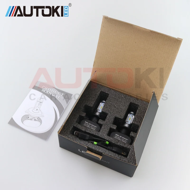 Автомобильные светодиодные лампы Autoki S1 50 Вт 9005 лм H4 H13 H7 H11 9006 |car headlight|9006 ledheadlight bulb |