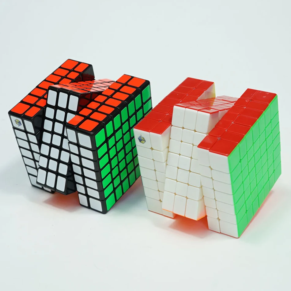 Yuxin Huanglong 7x7 куб черный/Stickerless Скорость Cube головоломка твист Весна Cubo Magico обучения Образование игрушки, Прямая поставка