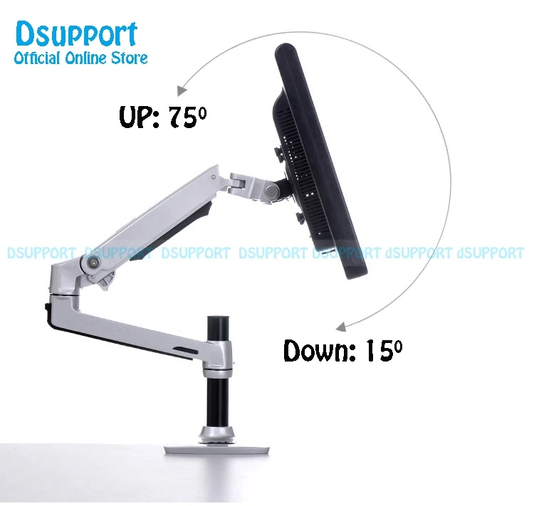 Suporte de Montagem Braço de Alumínio de Alta Desktop Mola Mecânica Movimento Completo 17-32 Polegada Monitor Qualidade Suporte Max. Loading 10kgs - Image 3