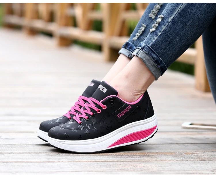 Akexiya кроссовки; женские кроссовки для бега; дышащая женская спортивная обувь, увеличивающая рост; женская прогулочная обувь на танкетке; женская обувь размера плюс 41, 42